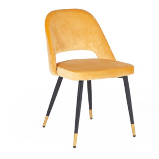 Vida Living Brianna Mustard Dining Chair in Pair