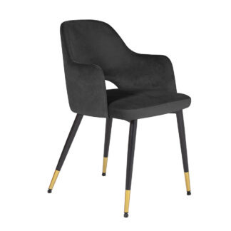 Vida Living Brianna Black Arm Chair