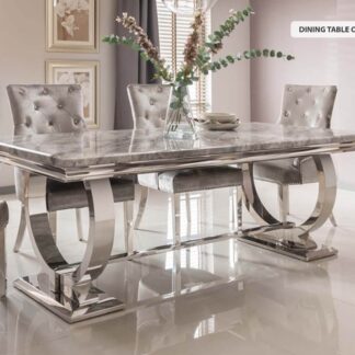 Vida Living Arianna Grey 180cm Dining Table only