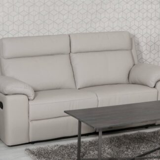 Furniture Link Enzo Recliner Leather 3 Seater Sofa