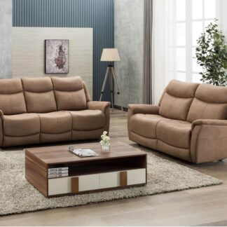 Furniture Link Arizona Caramel Fabric 3+2 Sofa Set