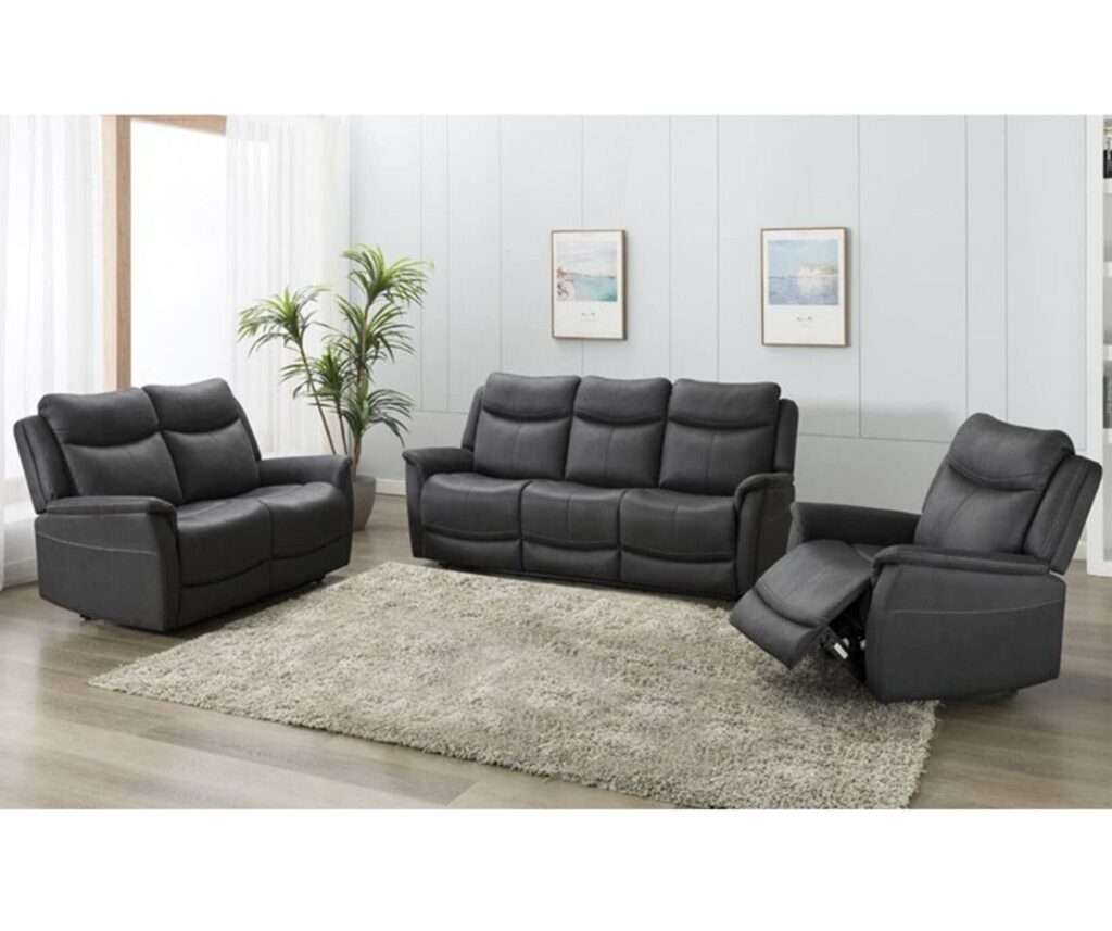 Furniture line arizona slate fabric 3 2 1 sofa set