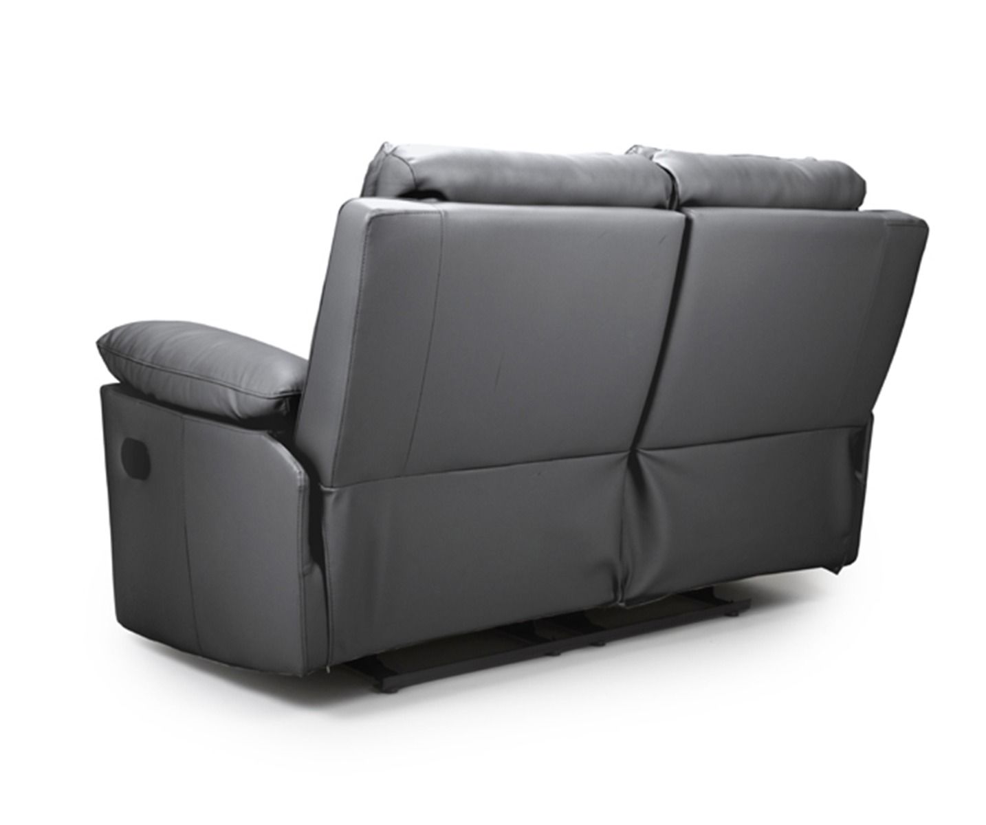 Furniture Link Enzo Grey Leather Electric Recliner 2 Seater Sofa - Image 5