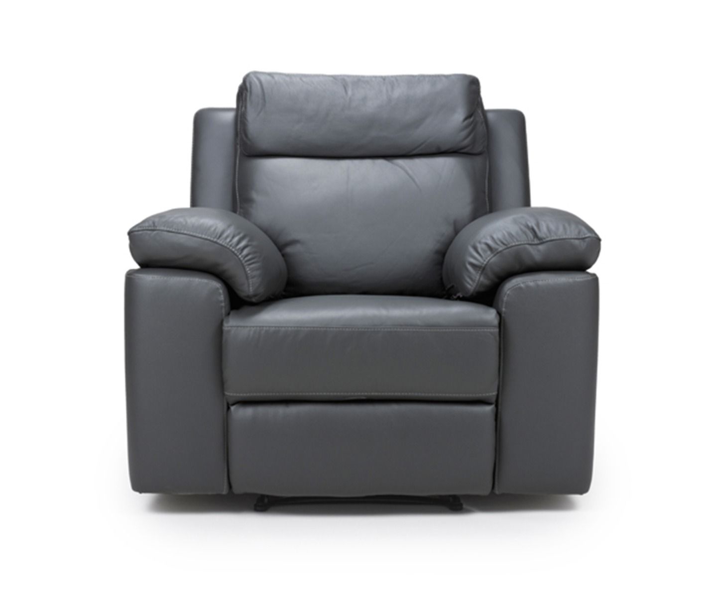 Furniture Link Enzo Grey Leather Electric Recliner Armchair