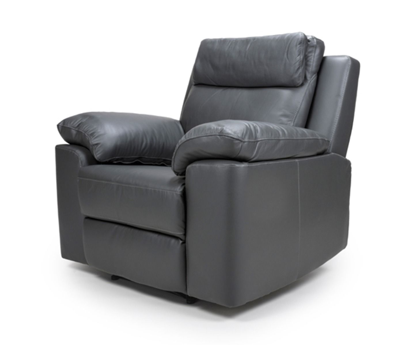 Furniture Link Enzo Grey Leather Electric Recliner Armchair - Image 3