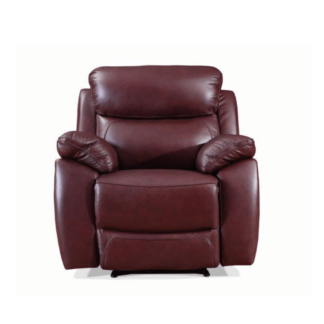 Exclusive Rivoli Burgundy Leather Recliner Armchair