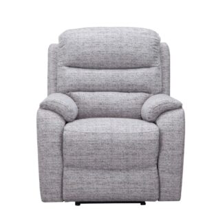 Exclusive Como Grey Fabric Power Recliner Armchair