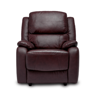Palermo Wine Leather Recliner Armchair