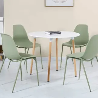 London Green Dining x2 Chairs