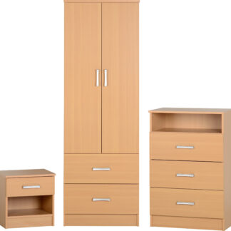Seconique Polar Bedroom Set-Beech