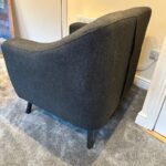 Seconique Ashley Dark Grey Fabric Chair photo review