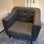 Seconique Ashley Dark Grey Fabric Chair photo review