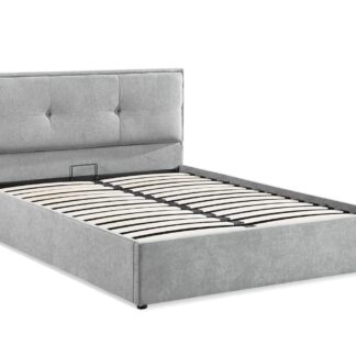 Calla Grey Double Size Ottoman Bed Frame