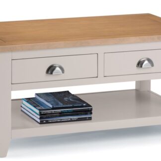 Julian Bowen Richmond Oak and Grey 2 Drawer Coffee Table