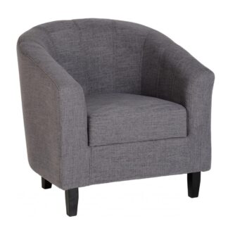 Seconique Tempo Grey Fabric Tub Chair