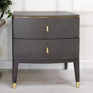 Diletta Ebony Bedside Table
