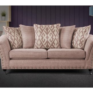 Sweet Dreams Siena Granada Natural Fabric Scatter Back 2 Seater Sofa