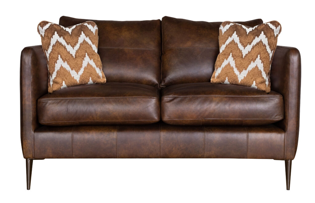 Warren Leather 2 Seater Front Vera Rust