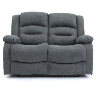 Ronan Graphite Fabric Electric Recliner 2 Seater Sofa