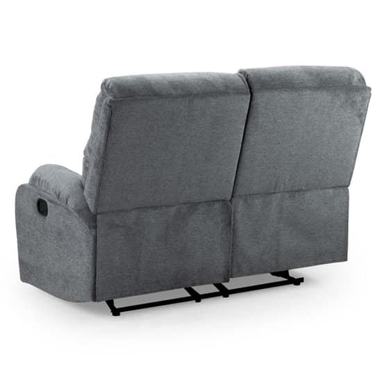 Sophia Grey Fabric Recliner 2 Seater Sofa - Image 3