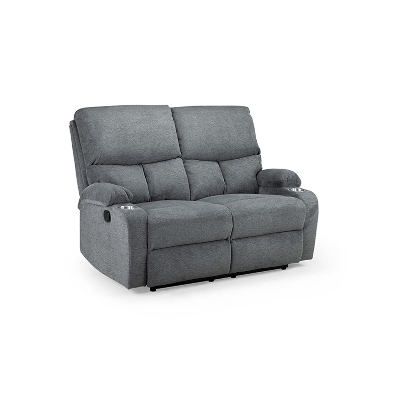 Sophia Grey Fabric Recliner 2 Seater Sofa