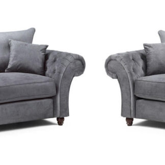 Mossley Fullback Grey Fabric 3+2 Sofa Set