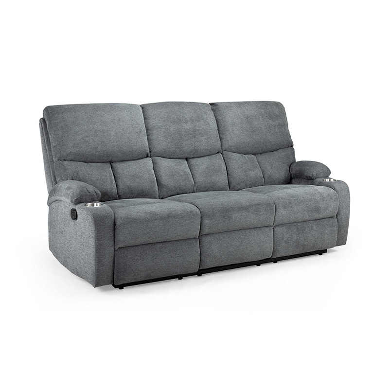 Sophia Grey Fabric Recliner 3+2 Sofa Set - Image 4