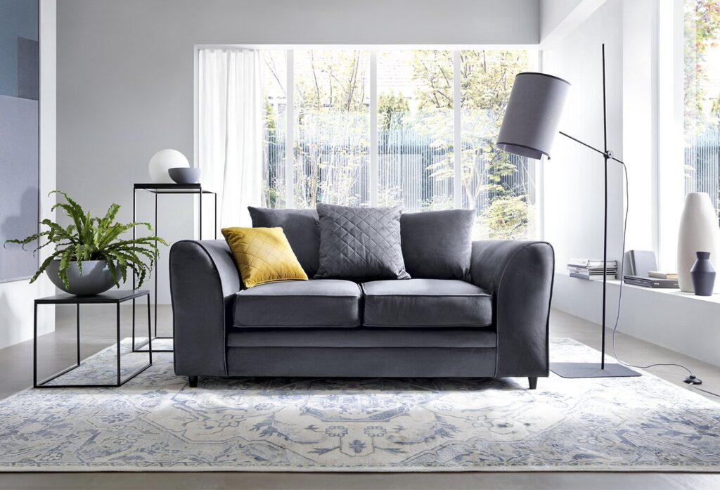 Chicago+2+Seater+Velvet+Sofa