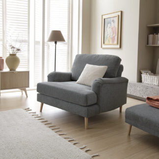 Ted Baker Harper Upholstered Armchair in Dark Grey