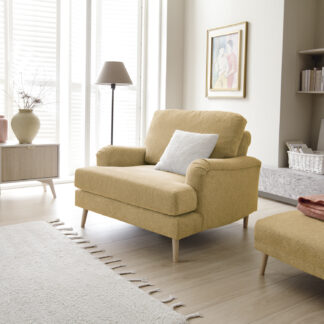 Ted Baker Harper Upholstered Armchair in Peanut Brown