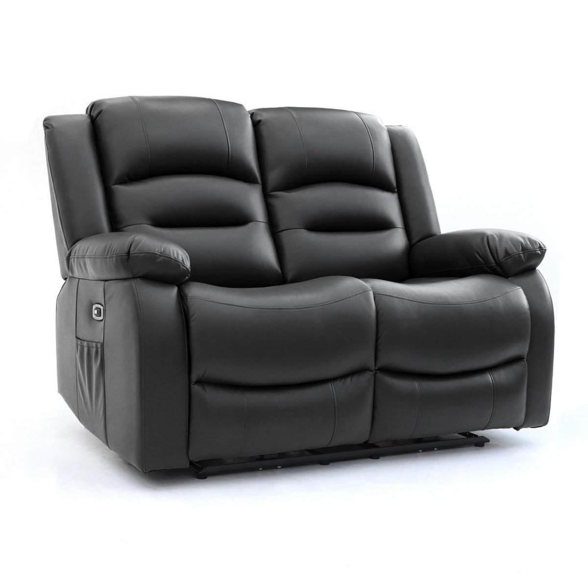 Ronan Black Leather Electric Recliner 3+2 Sofa Set - Image 6