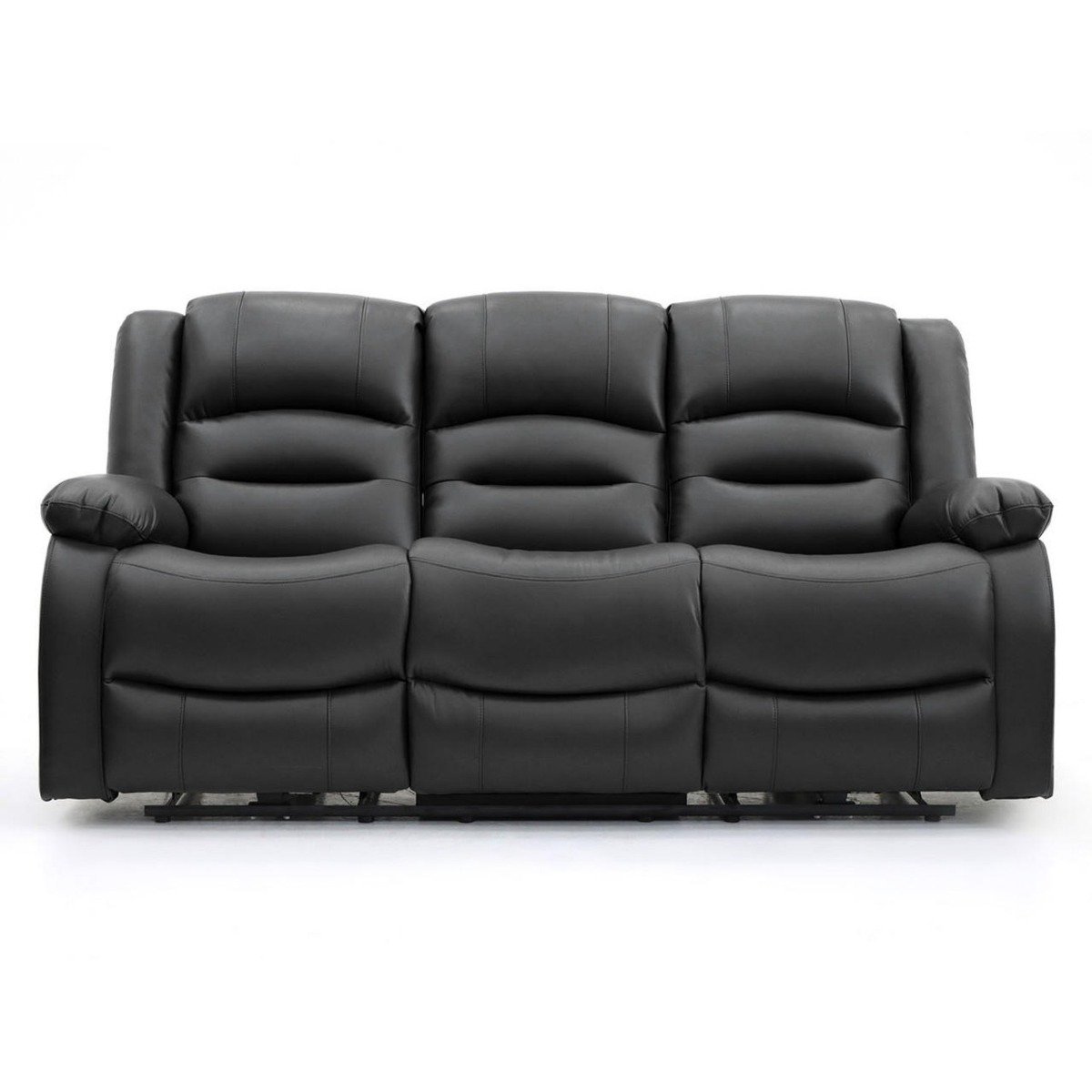 Ronan Black Leather Electric Recliner 3+2 Sofa Set - Image 3