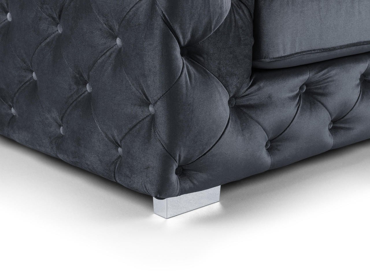San Antonio Slate Fabric 3+2 Sofa Set - Image 3