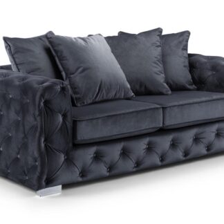 San Antonio Slate Fabric 3 Seater Sofa