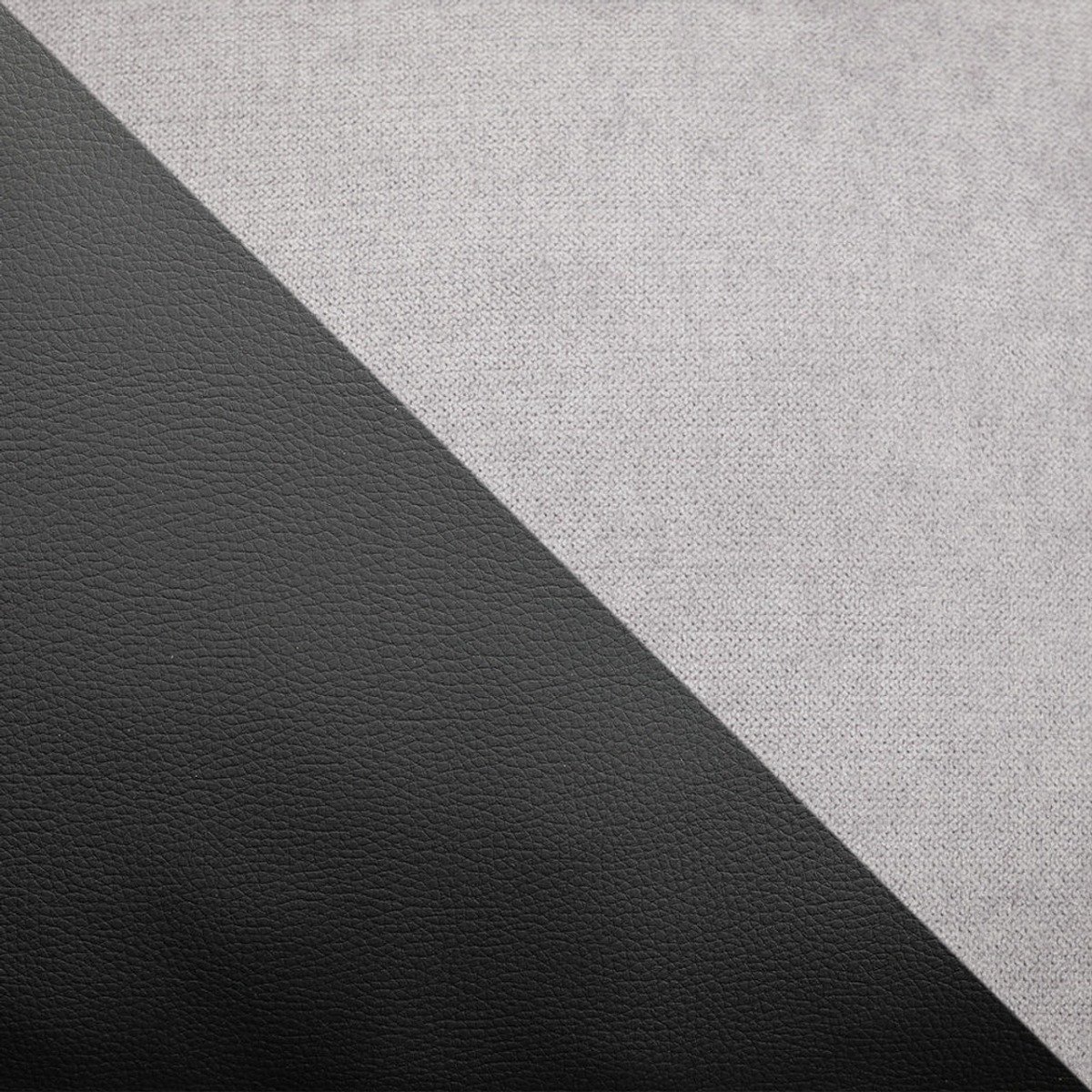 New Vinson Black and Grey Fabric Footstool - Image 3