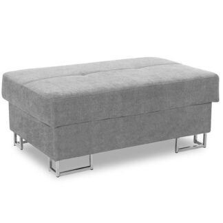 New Vinson Grey Fabric Footstool