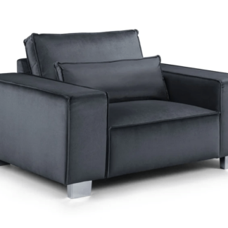 Devine Slate Fabric Armchair