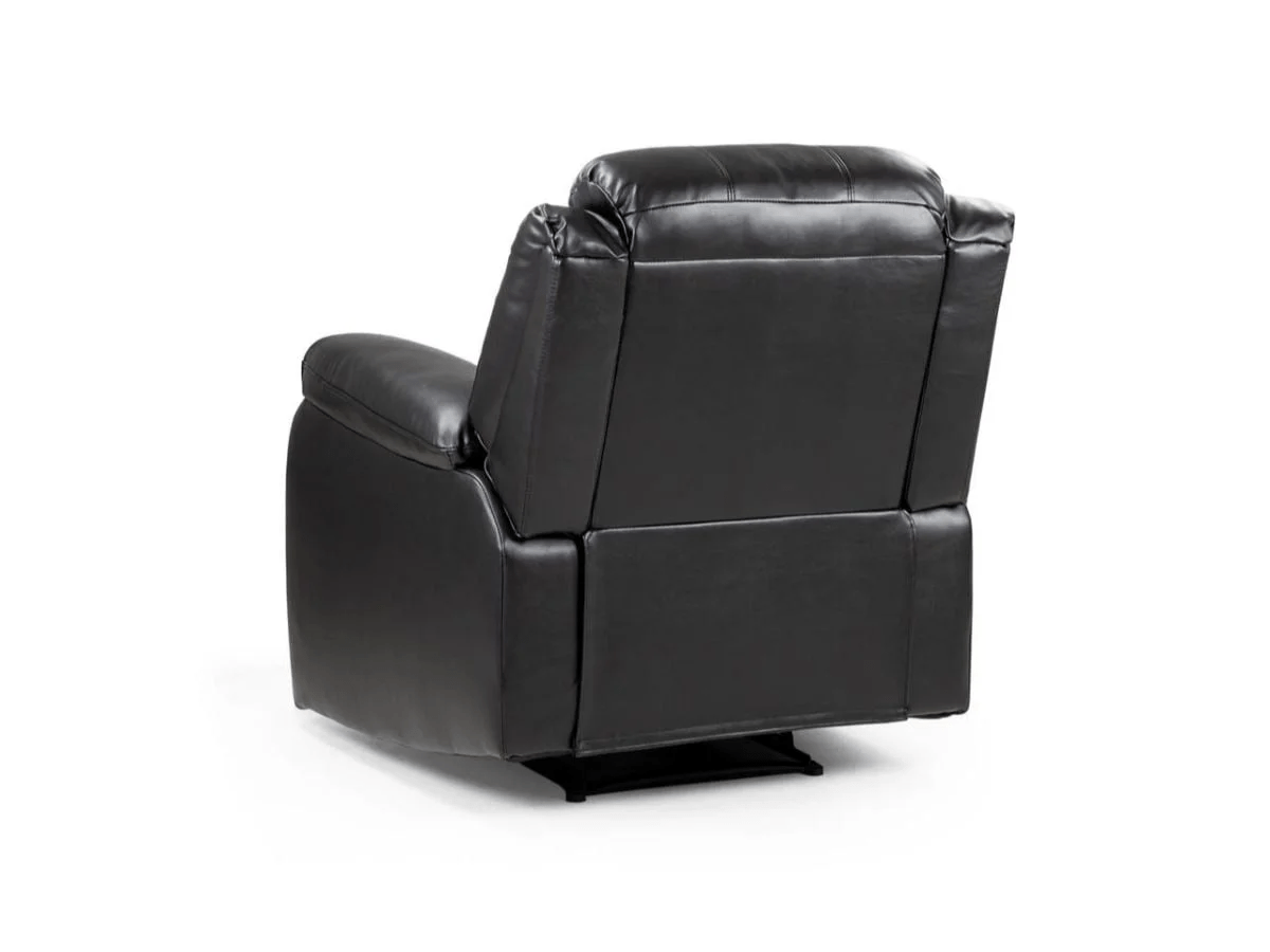 Highgate Black Leather Recliner Armchair - Image 3