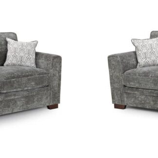Trek Grey Fabric 3+2 Sofa Set