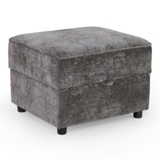 Trek Grey Fabric Footstool