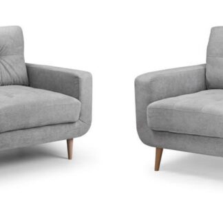 Orka Grey Fabric 3+2 Sofa Set