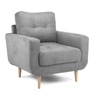 Orka Grey Fabric Armchair