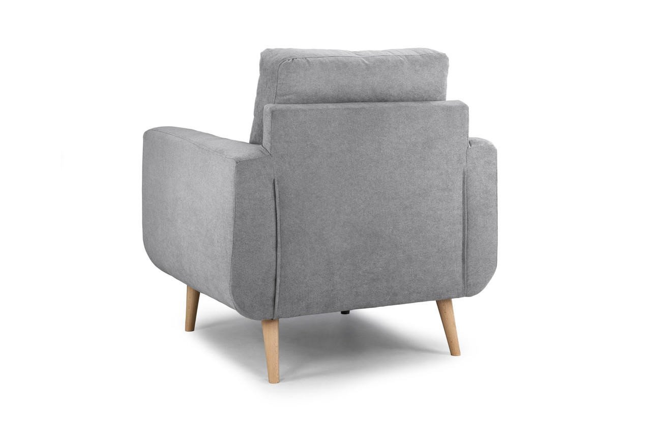 Orka Grey Fabric Armchair - Image 2