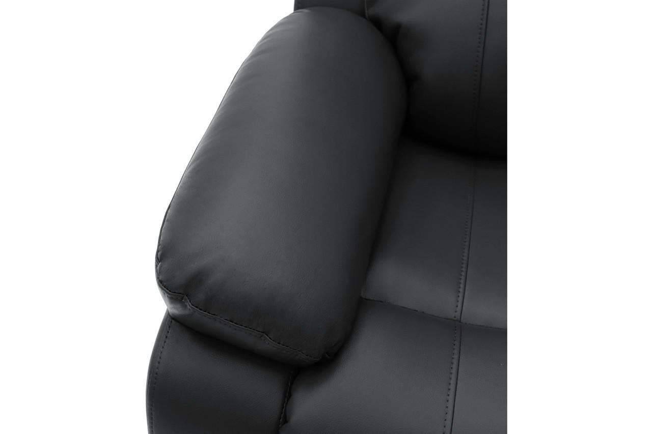 Jagger Black Leather Electric Recliner 2 Seater Sofa - Image 9