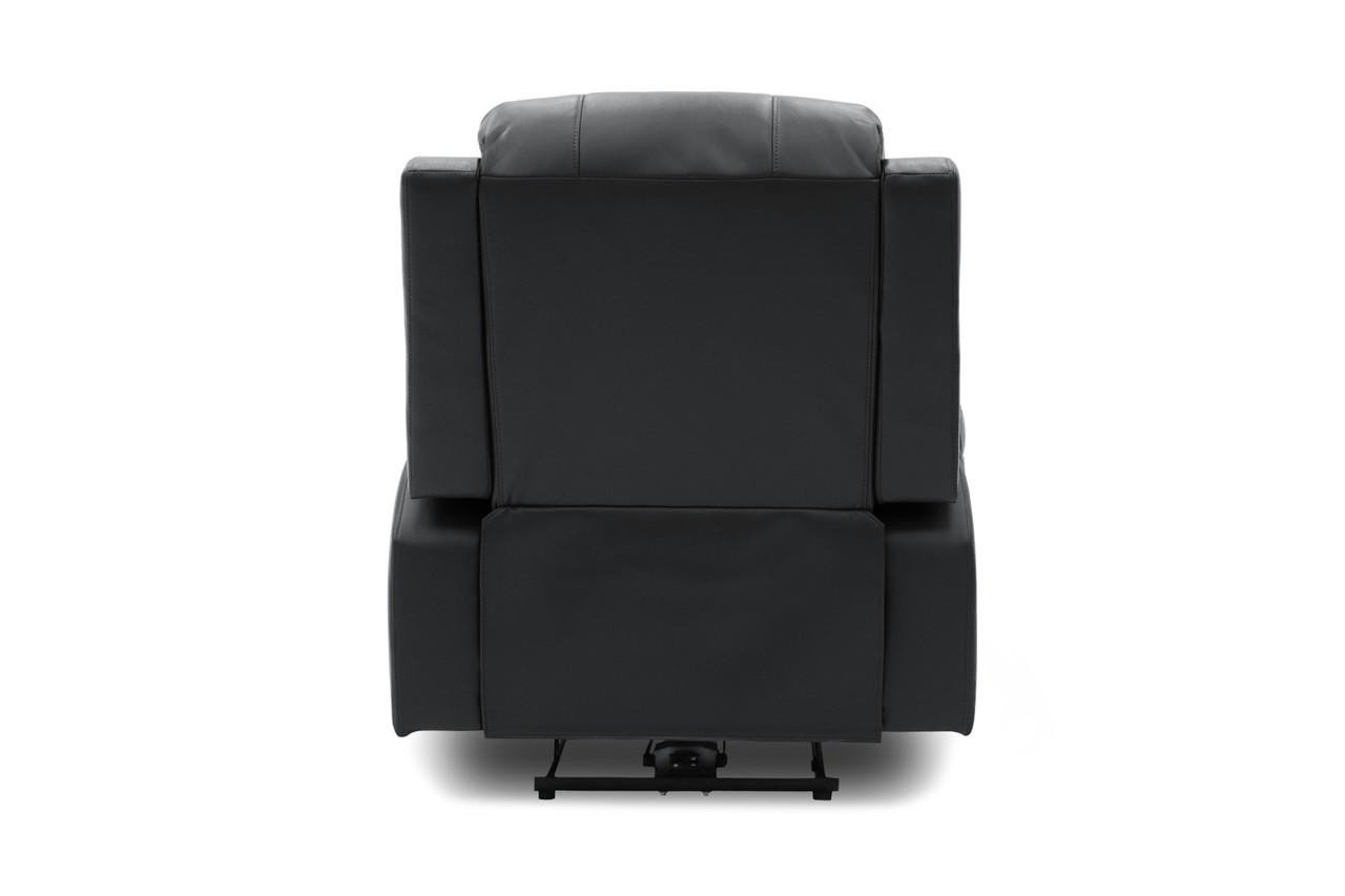 Jagger Black Leather Electric Recliner Armchair - Image 4
