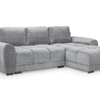 Tahiti Grey Fabric Universal Corner Sofa Bed