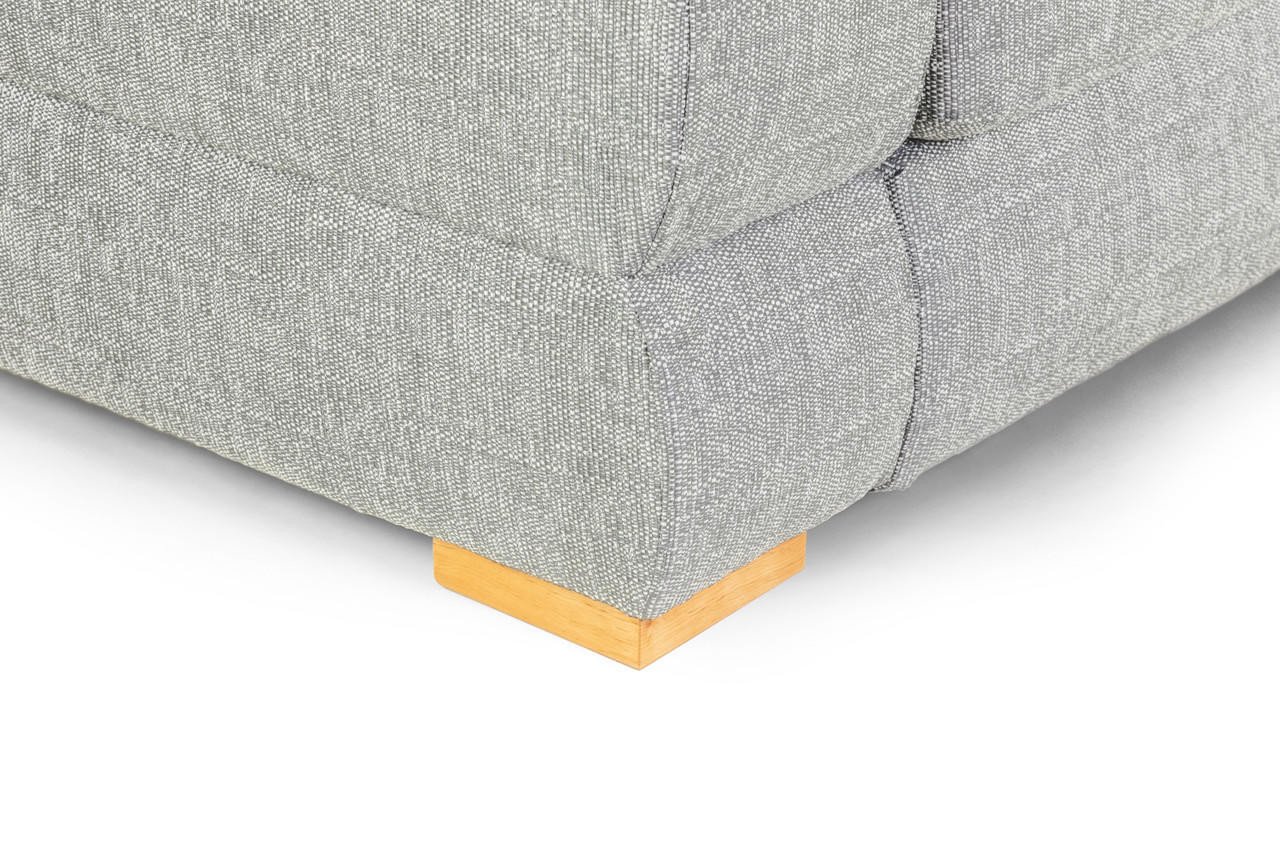 New Falcon Silver Fabric Left Hand Facing Corner Sofa - Image 6