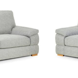 New Falcon Silver Fabric 3+2 Sofa Set