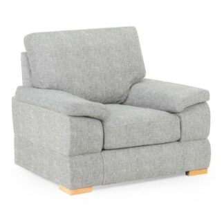 New Falcon Silver Fabric Armchair