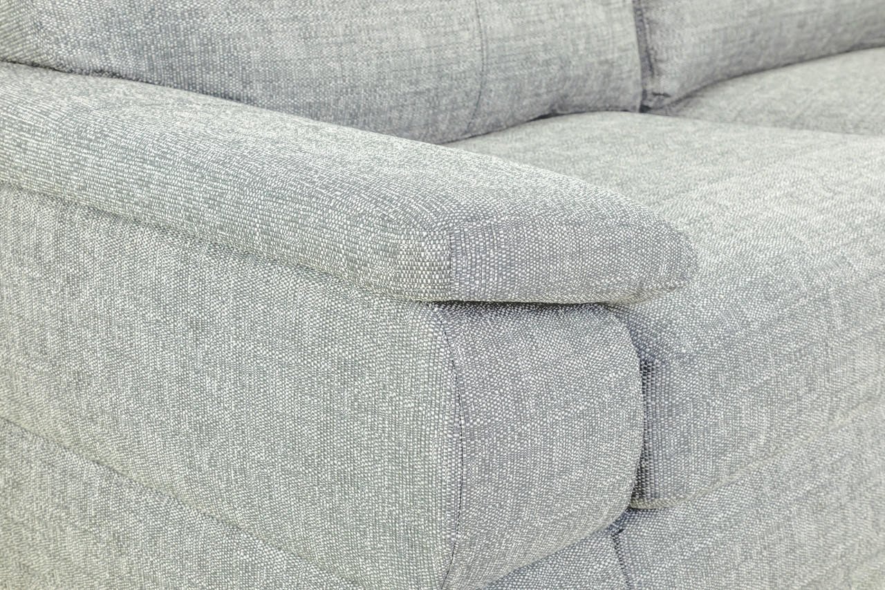New Falcon Silver Fabric Armchair - Image 4